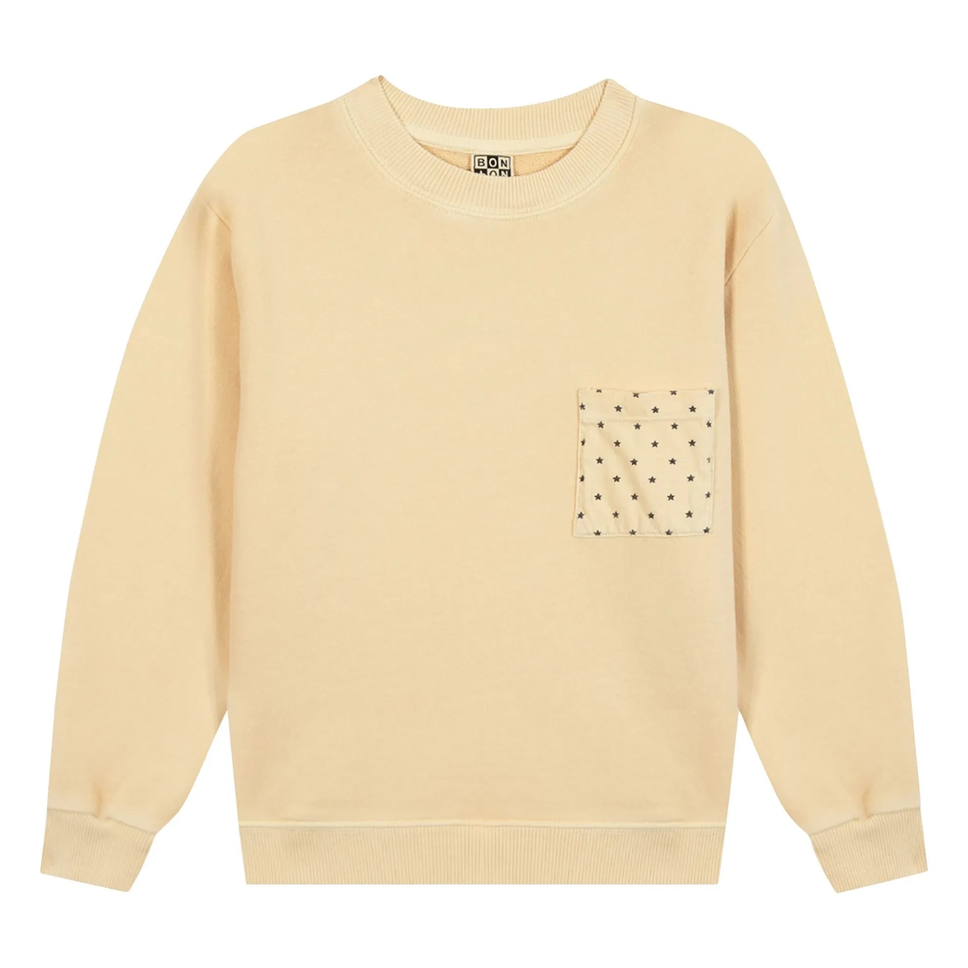 Bonton - Sudadera con bolsillo de estrella Narciss | Vainilla