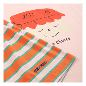 Bobo Choses - Conjunto de camiseta y pantalón corto de algodón orgánico Jam 26 | Rosa