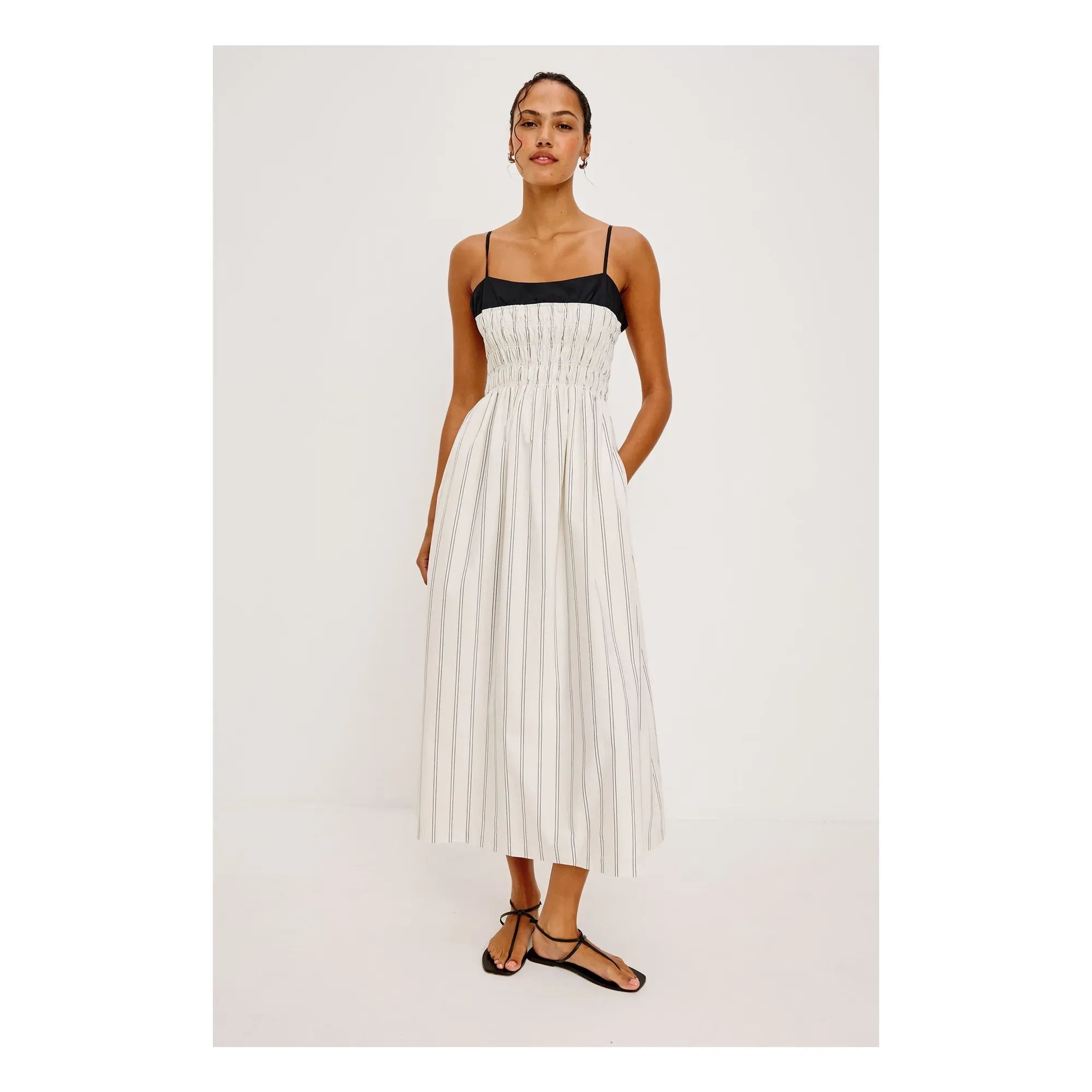 Rails - Vestido a Rayas Primrose | Blanco