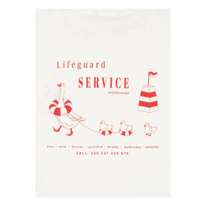 Konges Sløjd - Camiseta de algodón orgánico Era Duck | Blanca
