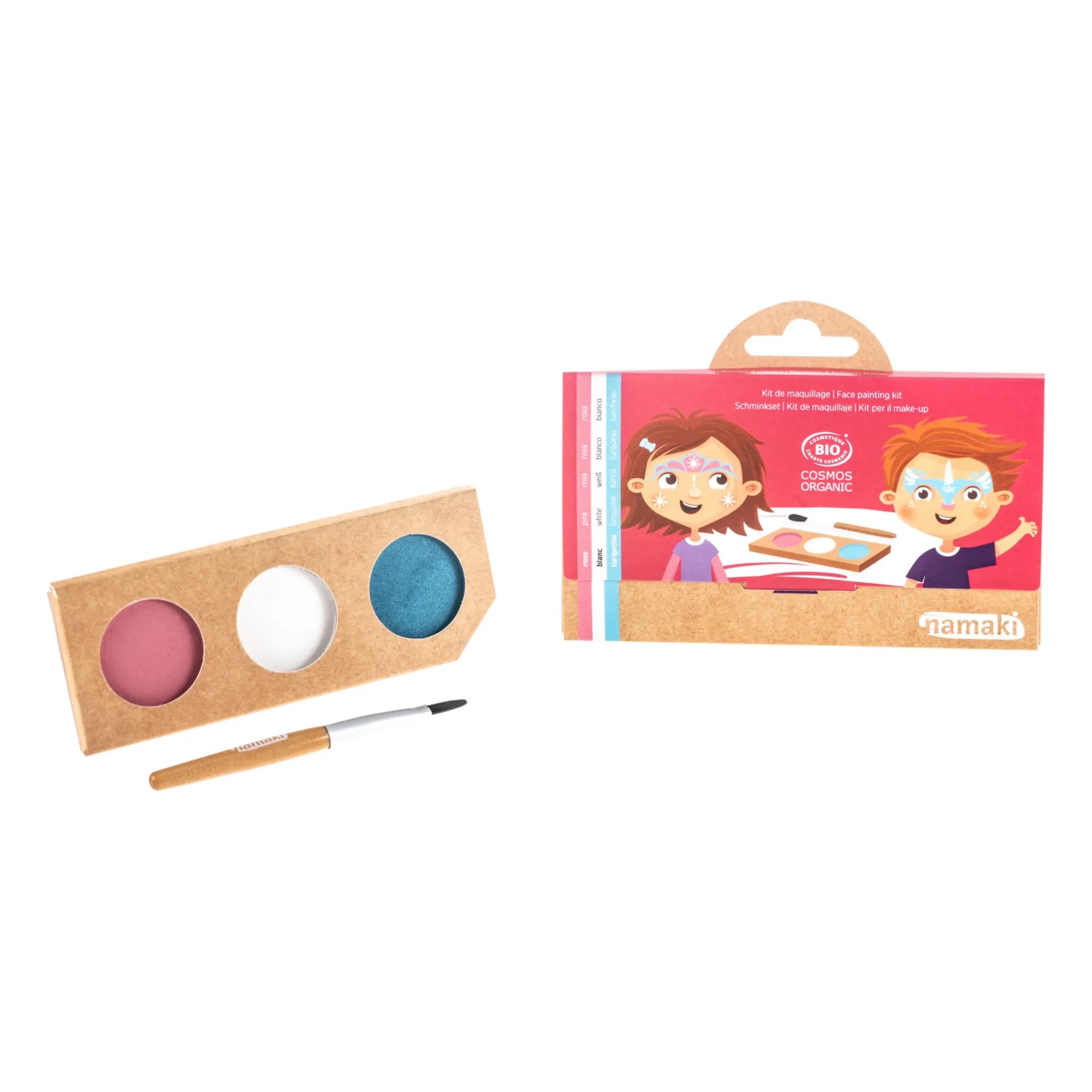Namaki - Set de Maquillaje de 3 Colores Princesa y Unicornio | Rosa