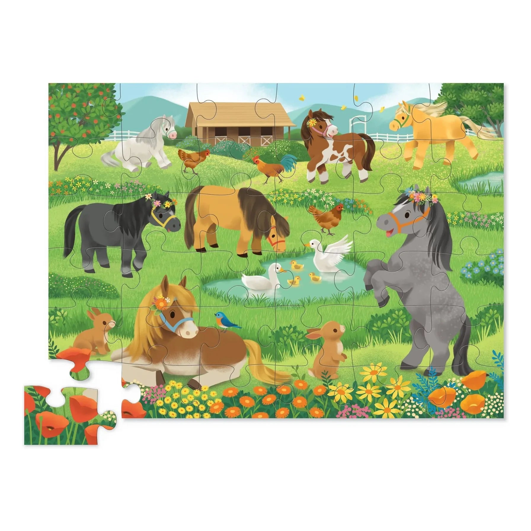 Crocodile Creek - Puzle Jolis Poneys - 36 piezas
