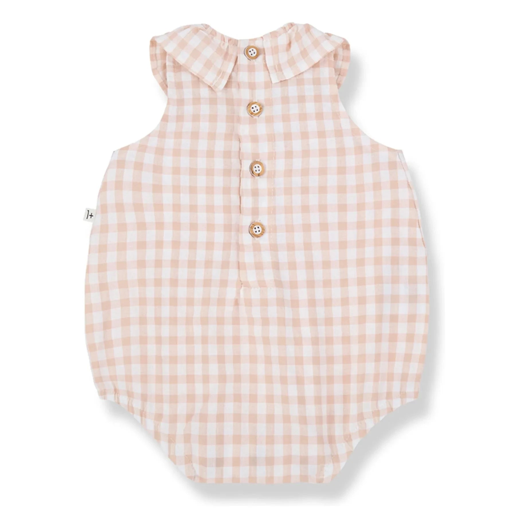 1+ in the family - Mono Vichy Seersucker Corfú | Beige rosado