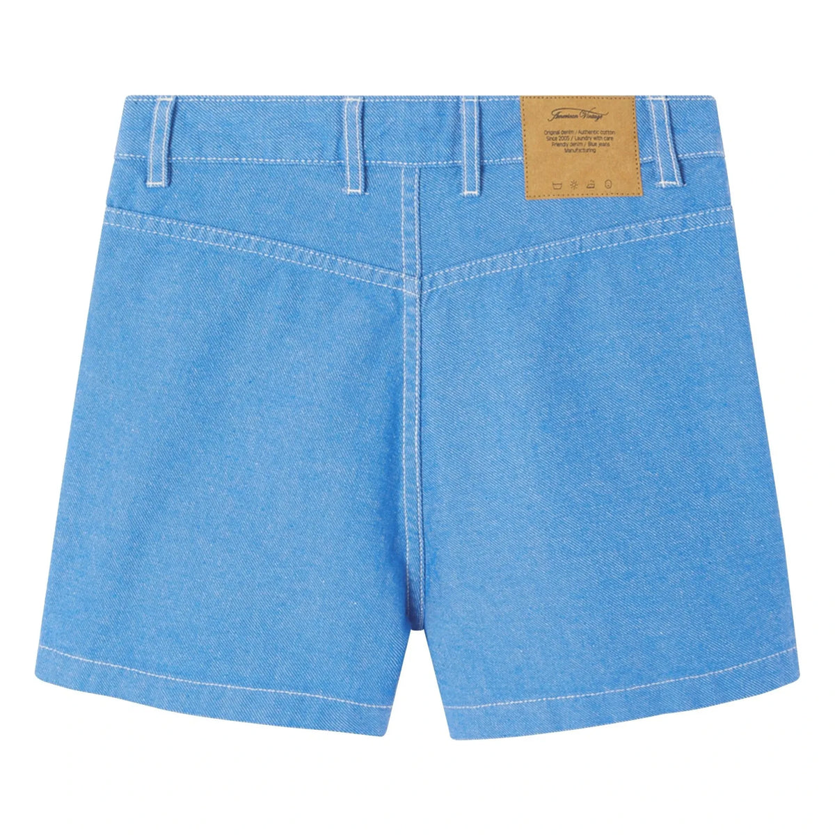 American Vintage - Pantalón corto de algodón Pusway | Azul