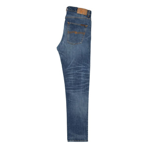 Nudie Jeans - Vaqueros Solid Ollie Life Tracks | Azul oscuro