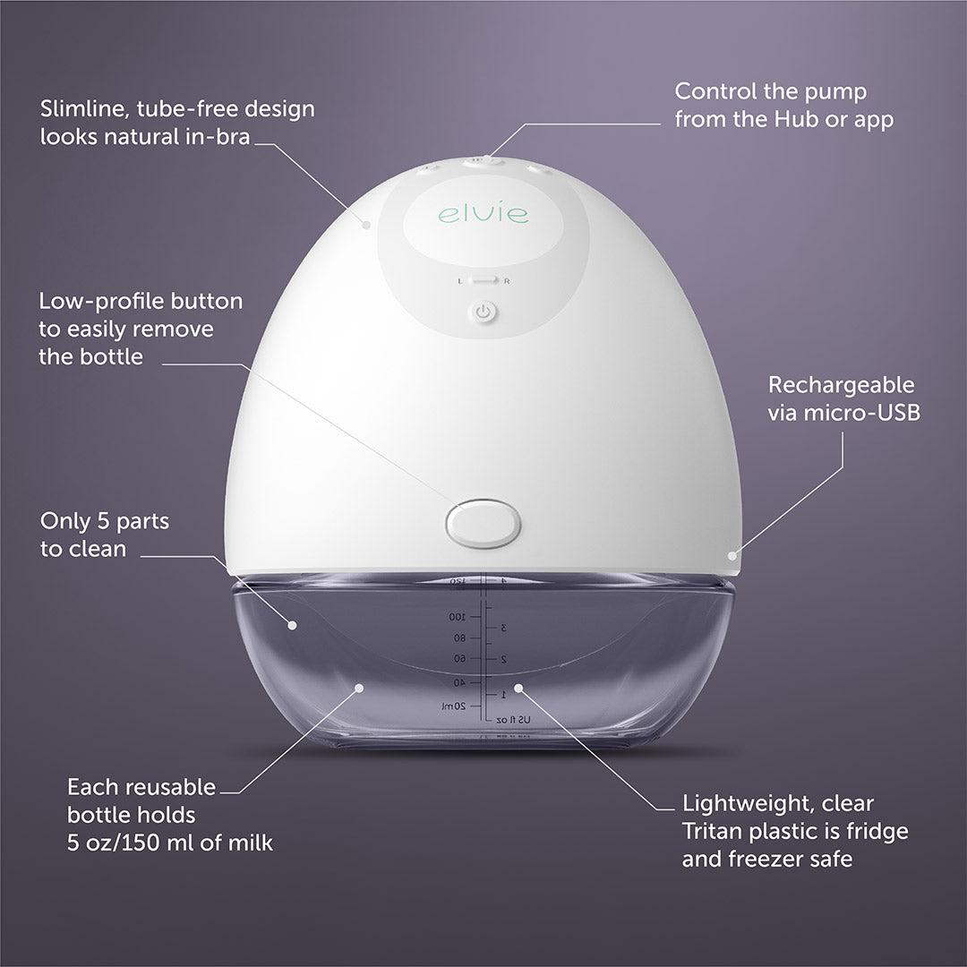Elvie Double Pump-Breast Pumps- | Natural Baby Shower