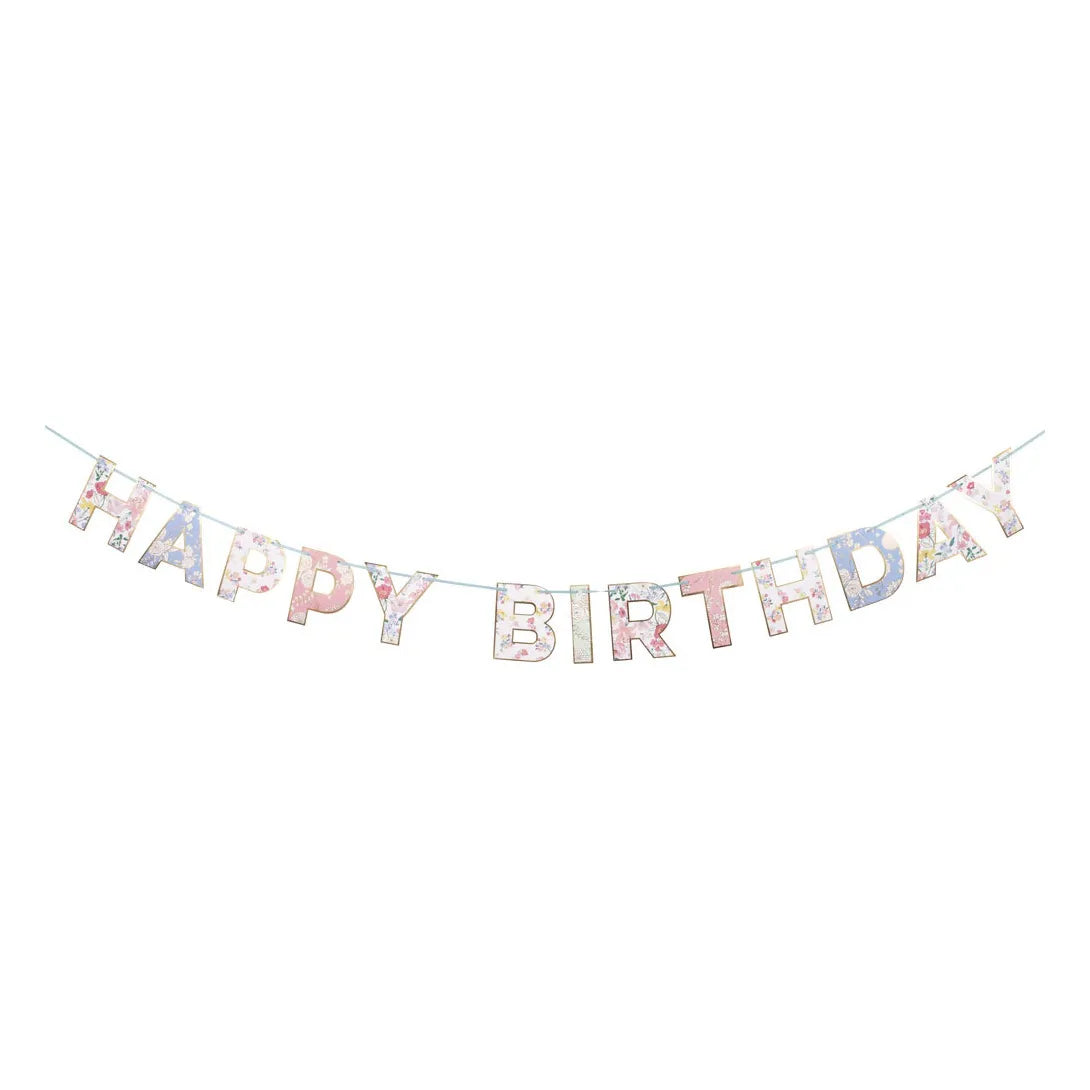 Meri Meri - Guirnalda de cumpleaños Jardín Inglés