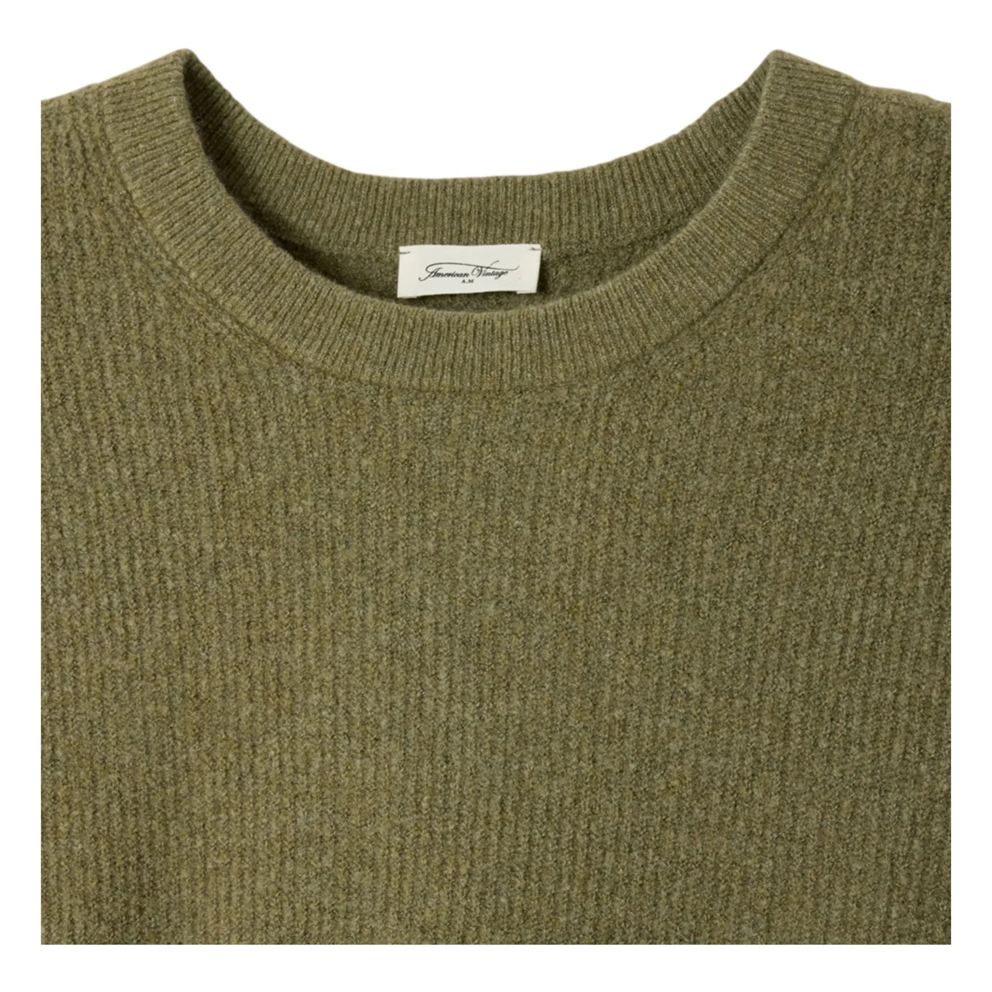 American Vintage - Jersey de cuello redondo | Caqui