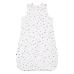 Petit Bateau - Saco de dormir de algodón orgánico Nuages | Blanco