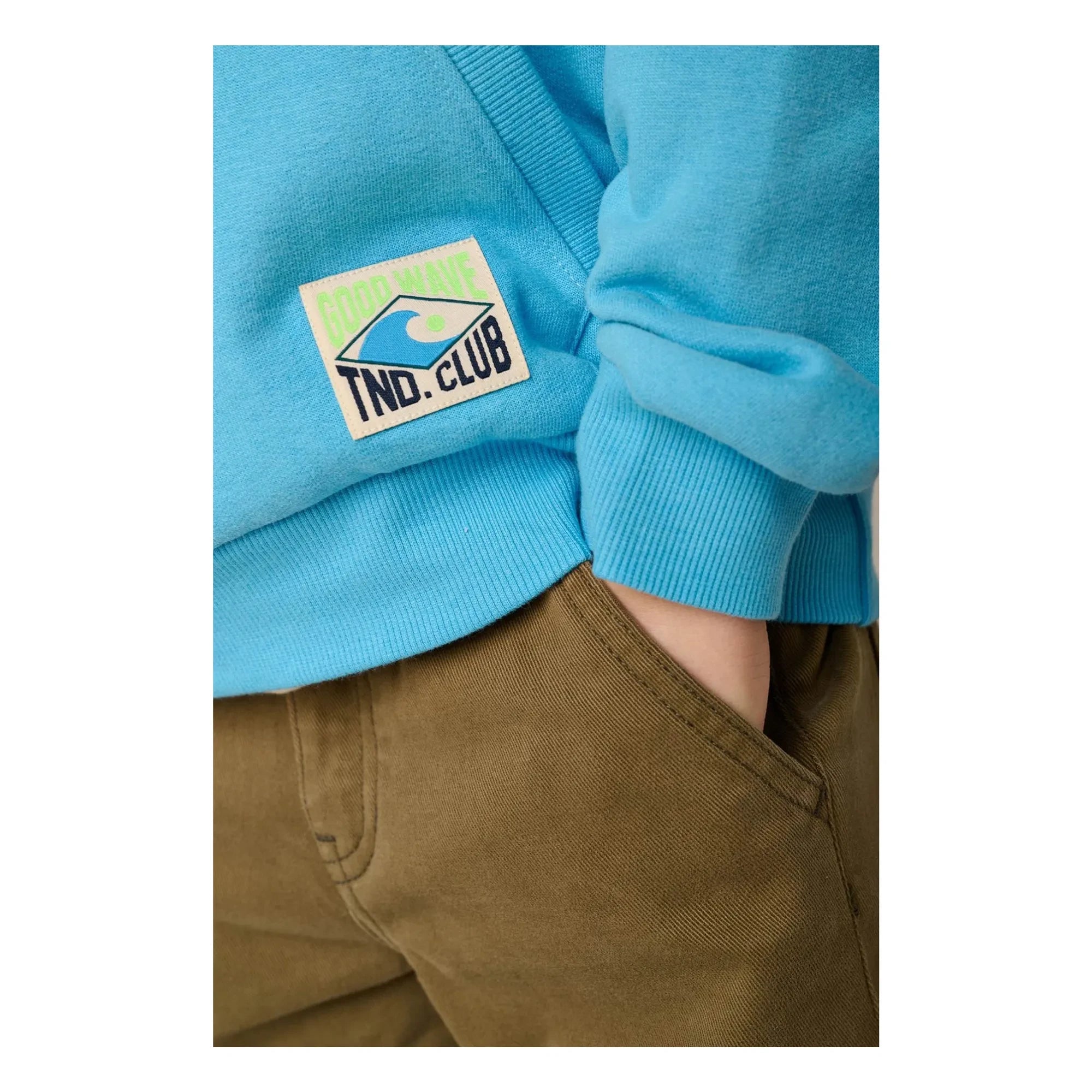 Tumble N'Dry - Sudadera con Capucha de Algodón Orgánico Salado | Azul Claro