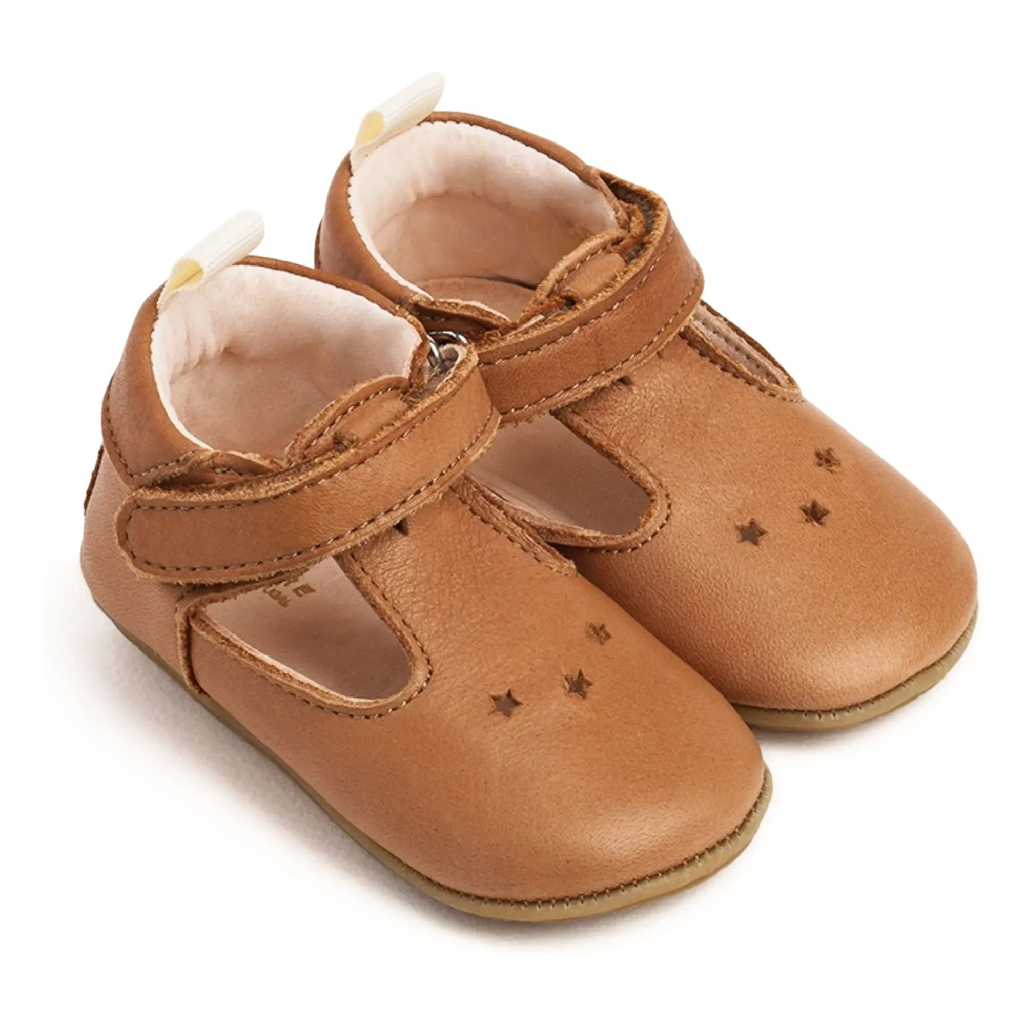 Lazare - Pantuflas de rayas César Etoiles | Color camel