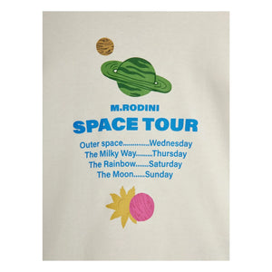 Mini Rodini - Camiseta de algodón orgánico Space Tour | Crudo