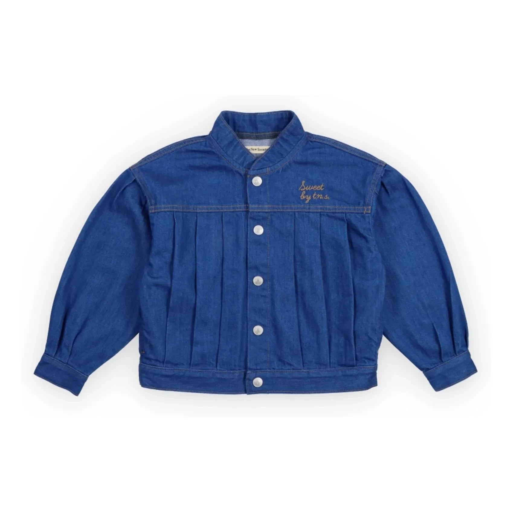 the new society - Tulip Denim Jacket | Azul oscuro