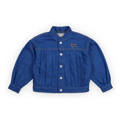 the new society - Tulip Denim Jacket | Azul oscuro