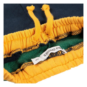 Bobo Choses - Jogger de algodón orgánico color block | Azul marino