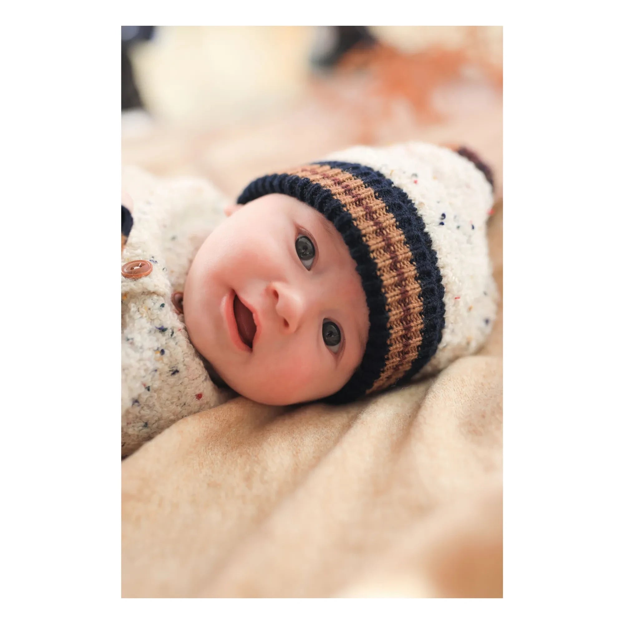 1+ in the family - Bonnet Axel | Kırçıllı bej
