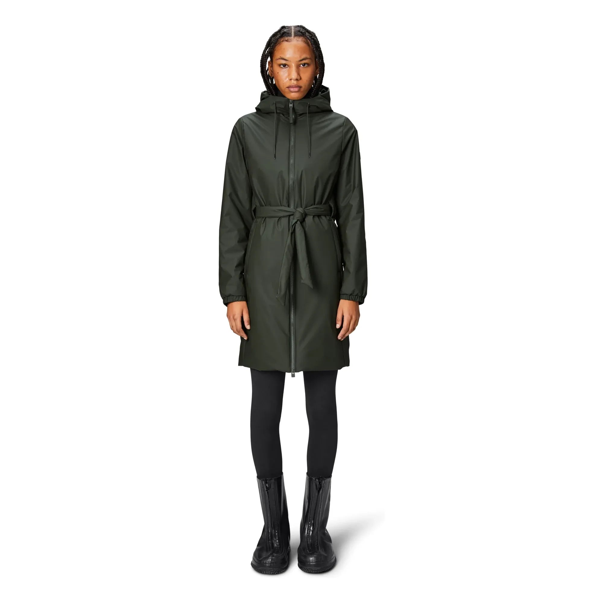 Rains - Parka larga con arcos Lohja | Caqui