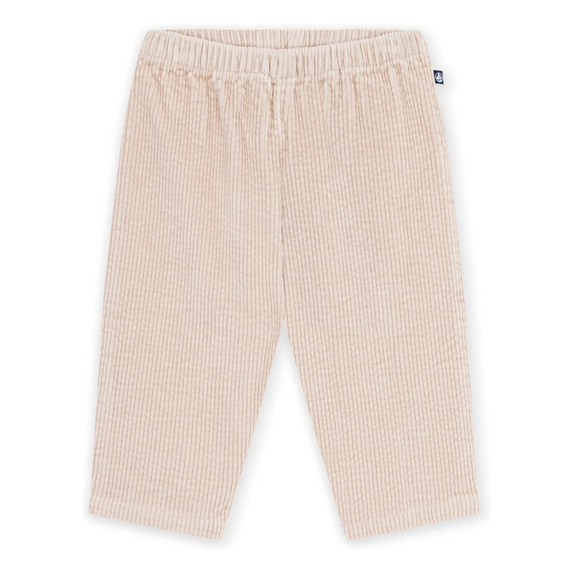 Petit Bateau - Organik Pamuk Kordonlu Pantolon | Bej