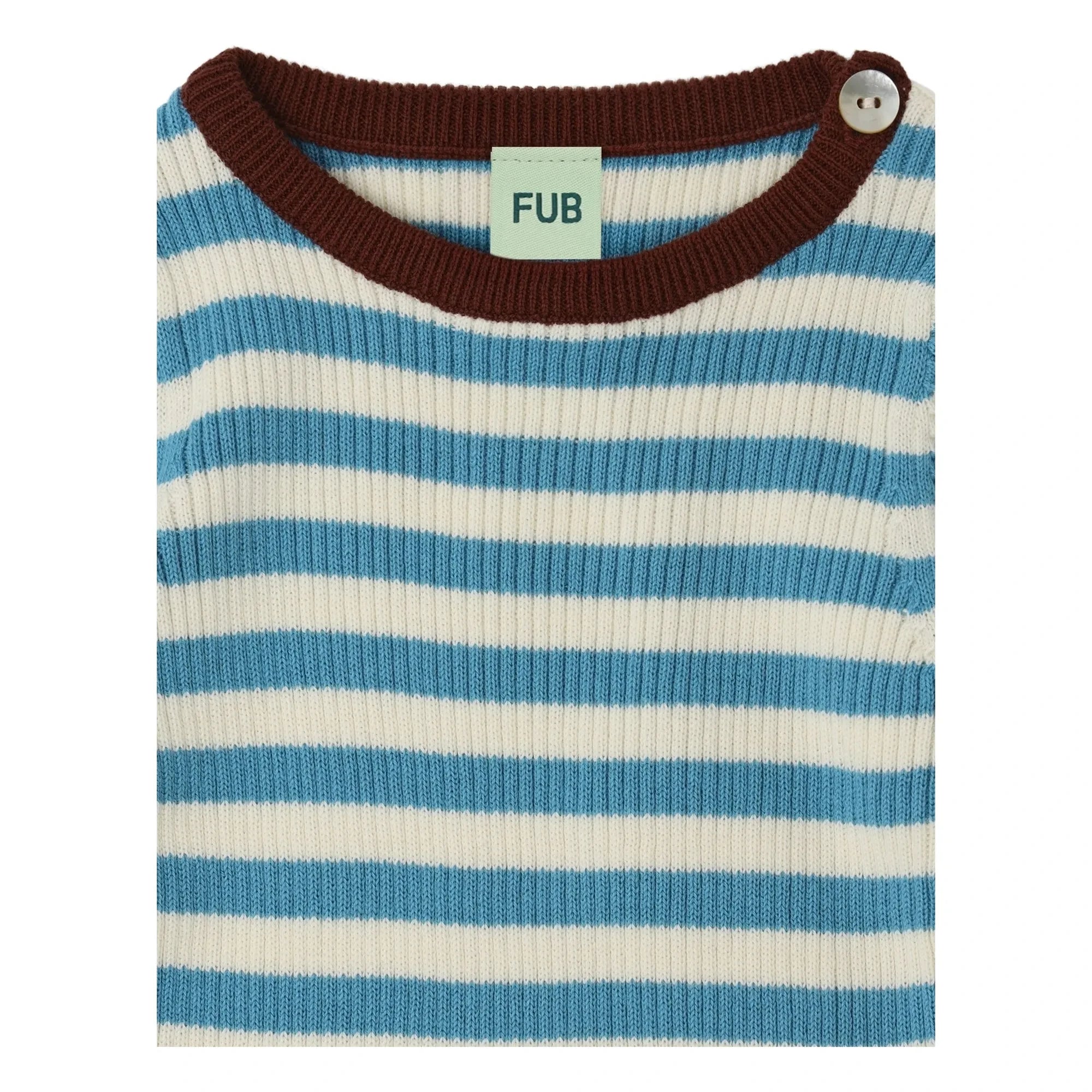 FUB - Jersey de Punto Fino de Algodón Orgánico | Azul Celeste