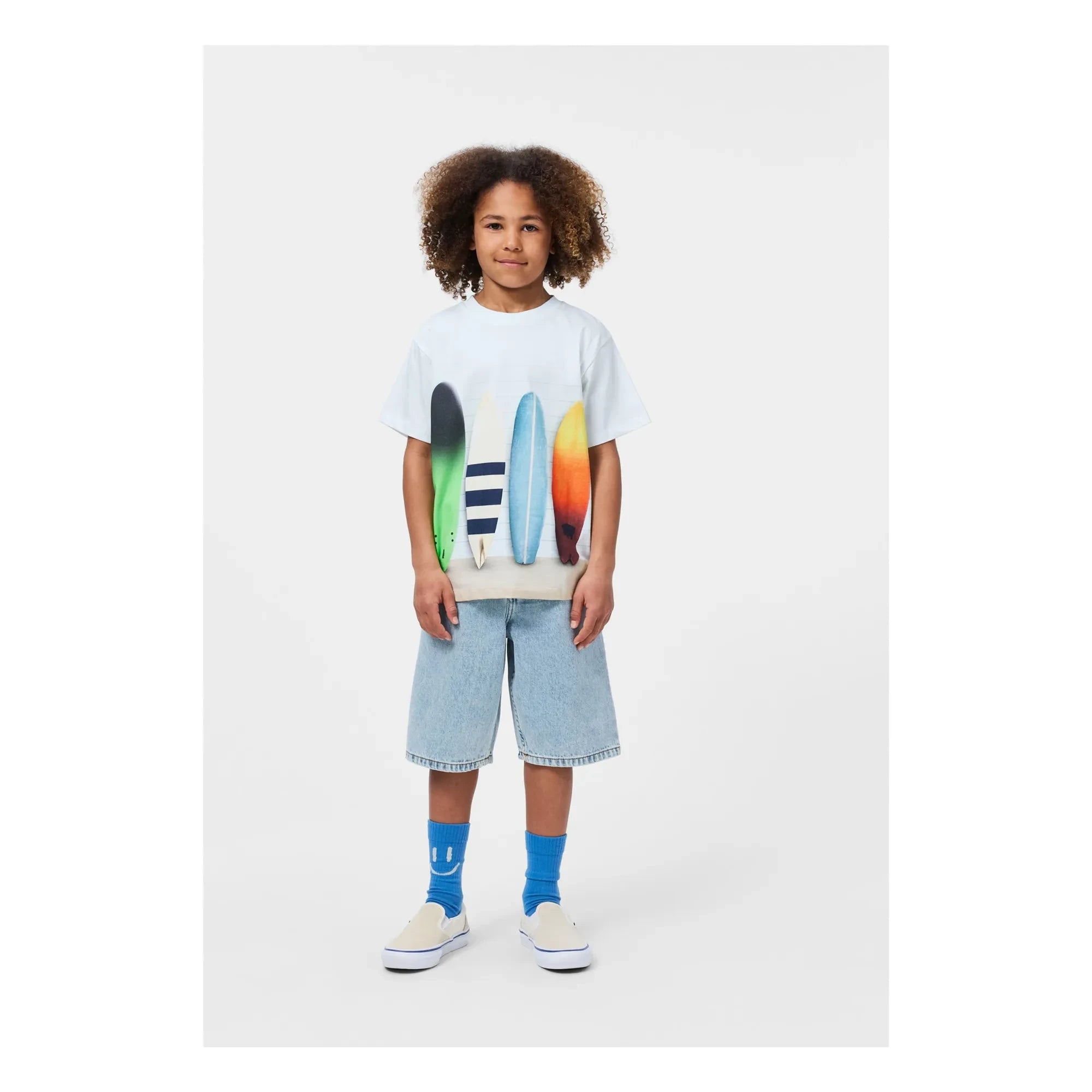 Molo - Riley Camiseta Tablas de surf de algodón orgánico | Azul claro