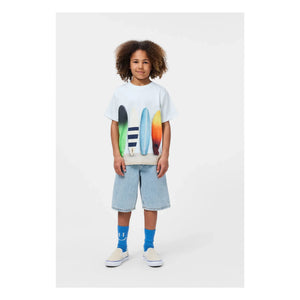 Molo - Riley Camiseta Tablas de surf de algodón orgánico | Azul claro