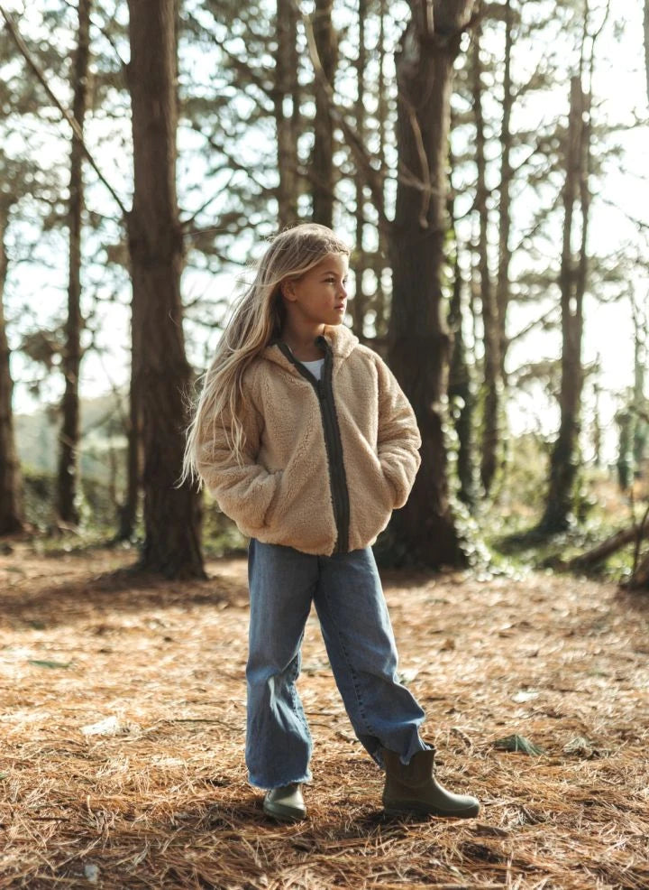 Töastie - Chaqueta de polar reversible doble cara | Salvia