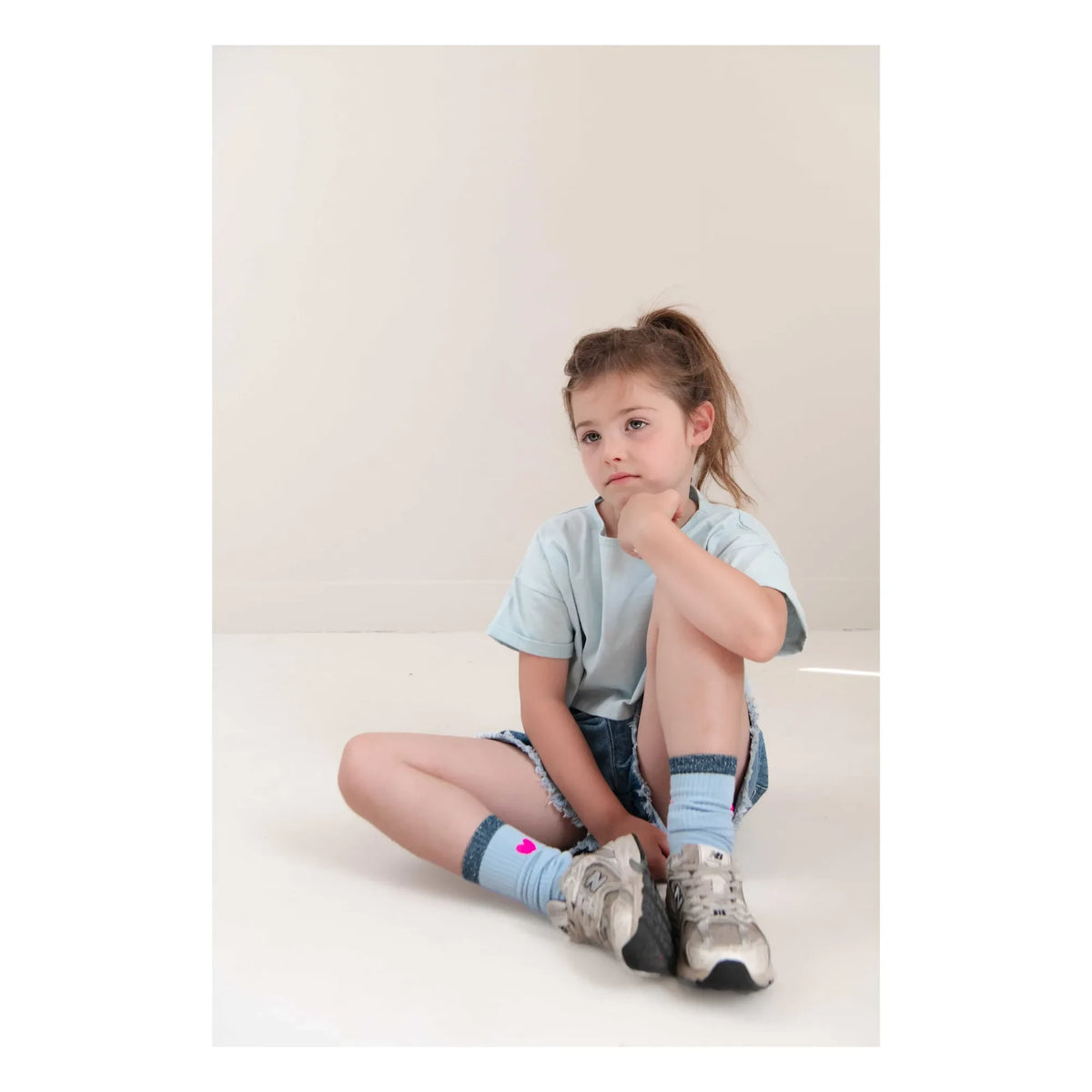 Jenest - Calcetines de Algodón Orgánico Fancy Sport | Azul claro