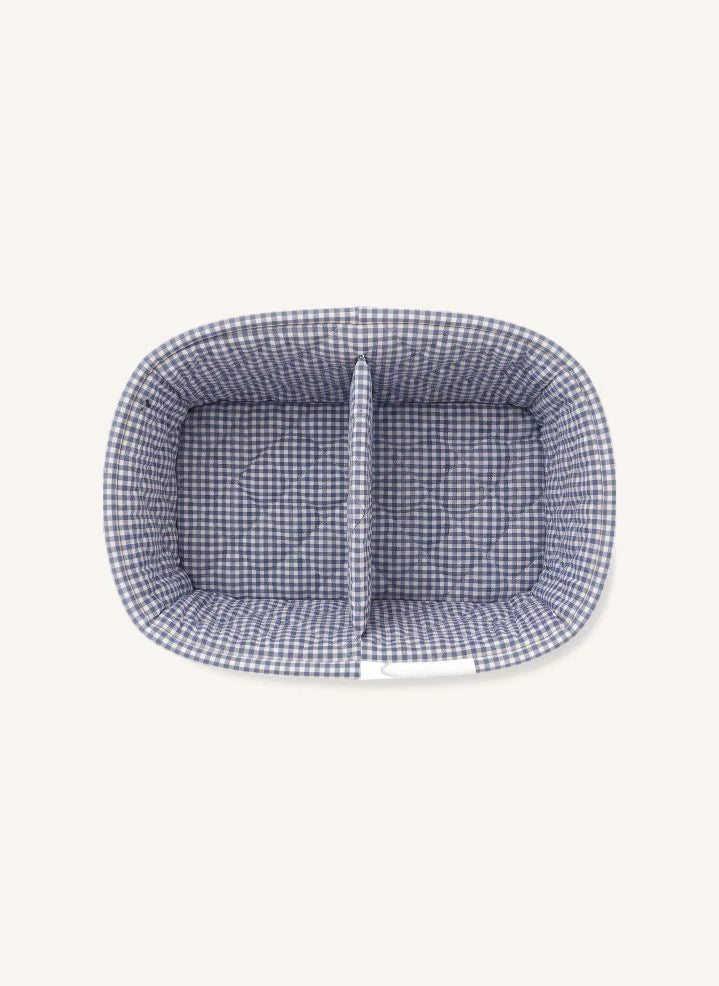 Editions Aimable - Caja de almacenamiento rectangular Paolo | Chambray azul