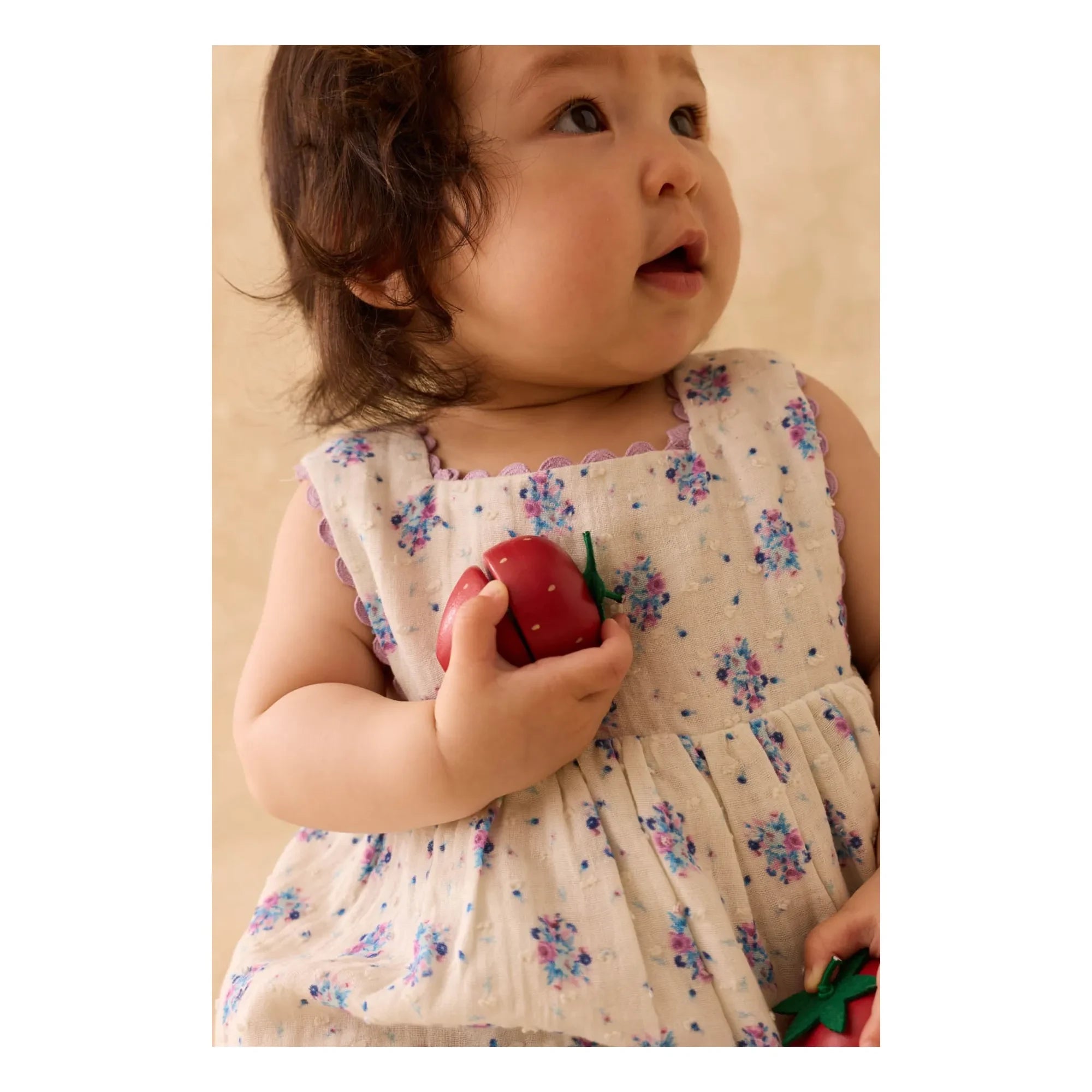 Louise Misha - Vestido de tirantes Aloisa Fleurie | Crema