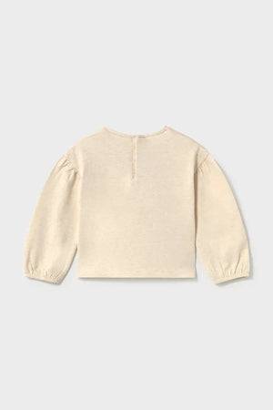 Blusa de manga larga de algodón para niñas Mayoral