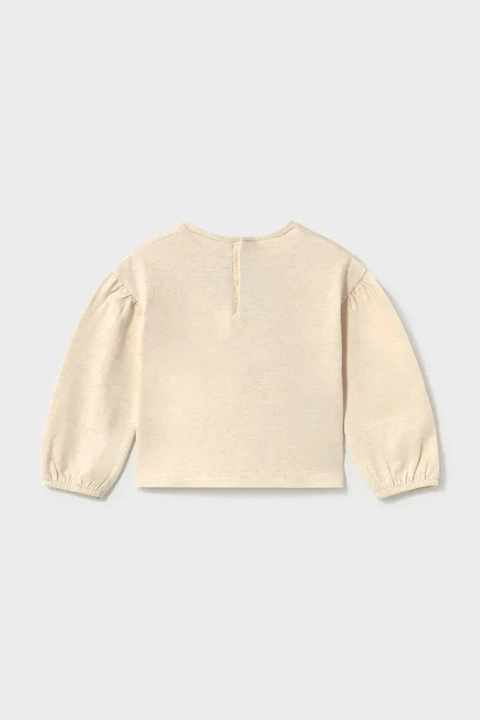 Blusa de manga larga de algodón para niñas Mayoral