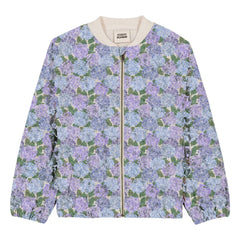 Studio Bohème - Chaqueta Bomber de Algodón Orgánico Léon Flowers | Lila