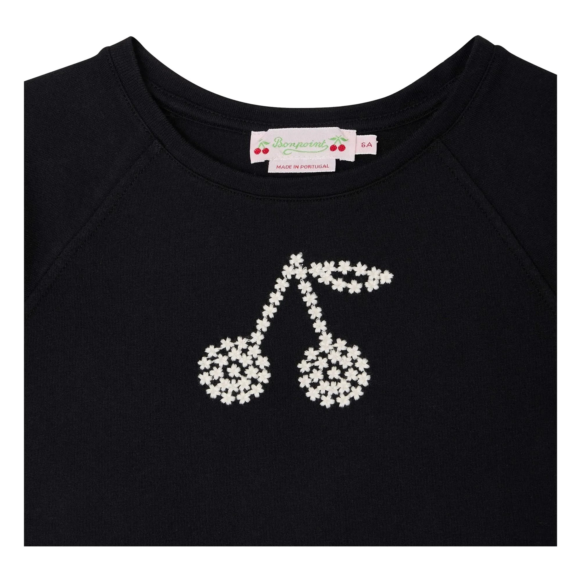 Bonpoint - Camiseta de algodón orgánico Asmae Kiraz | Negro