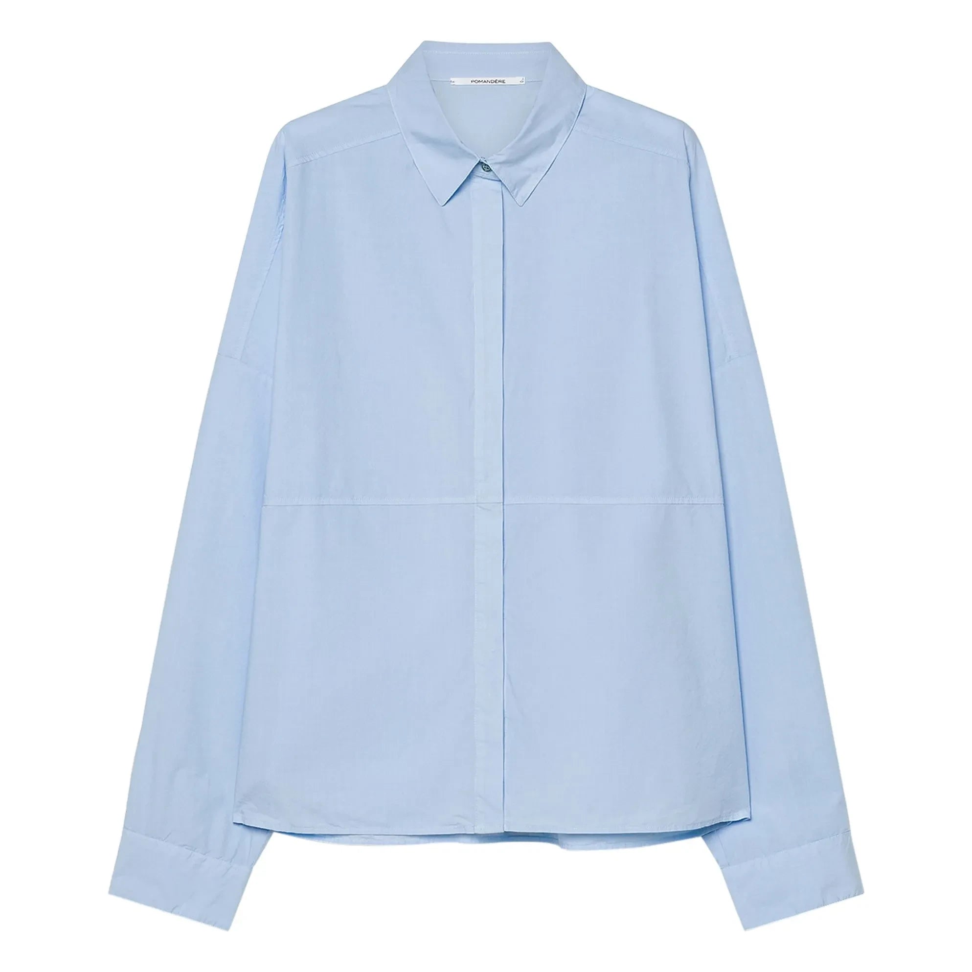 Pomandère - Camisa de popelín de algodón | Azul claro