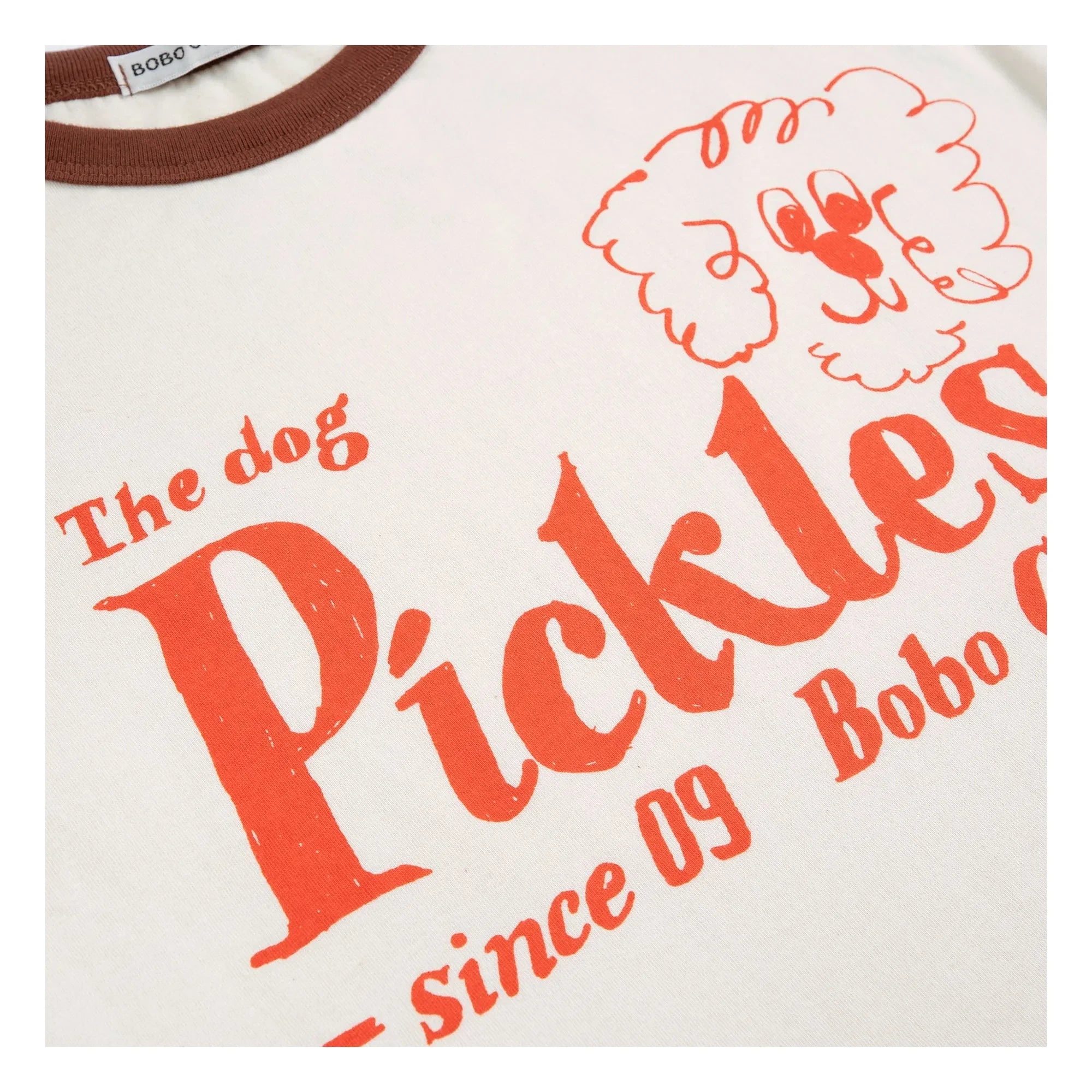 Bobo Choses - Camiseta de algodón orgánico The Dog Pickles | Blanco