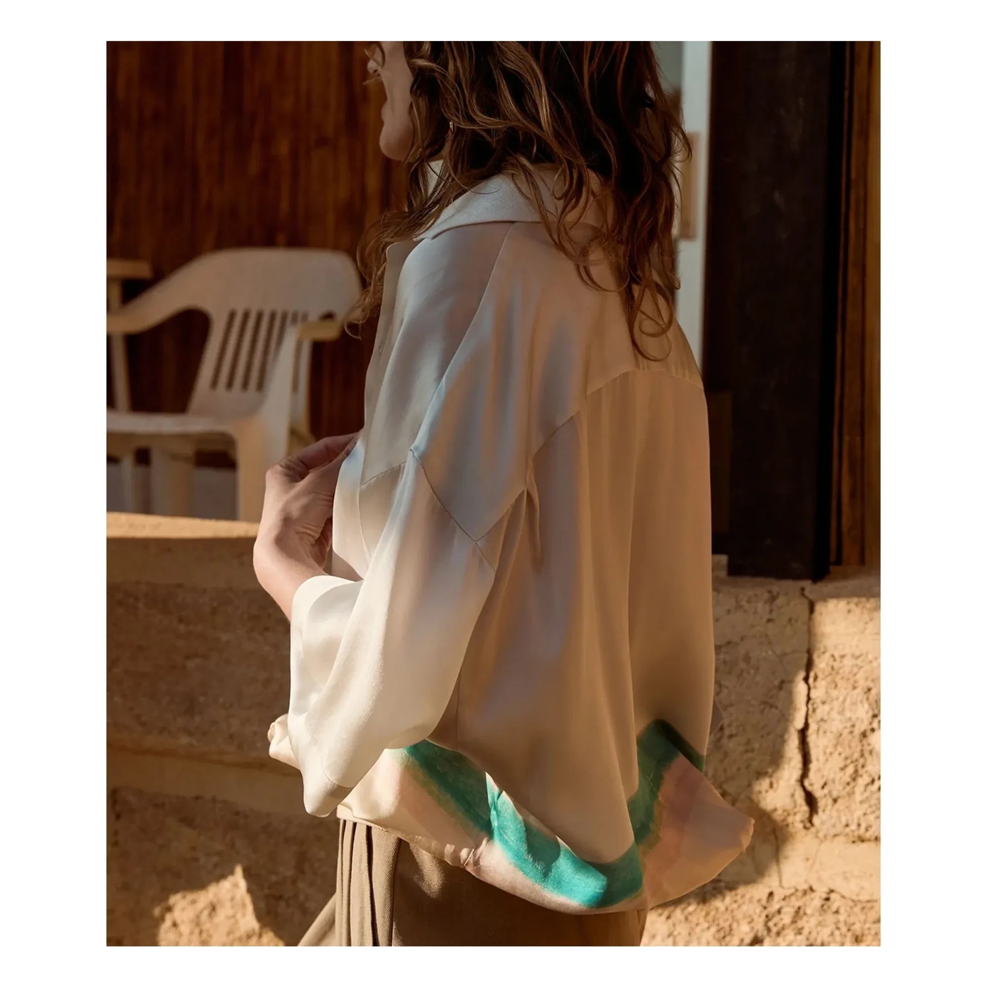 Mes Demoiselles - Blusa de seda Malden | Azul
