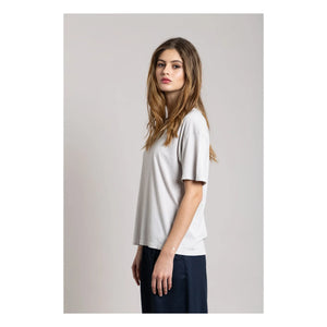 Smallable Woman - Camiseta de algodón orgánico Hana | Gris perla