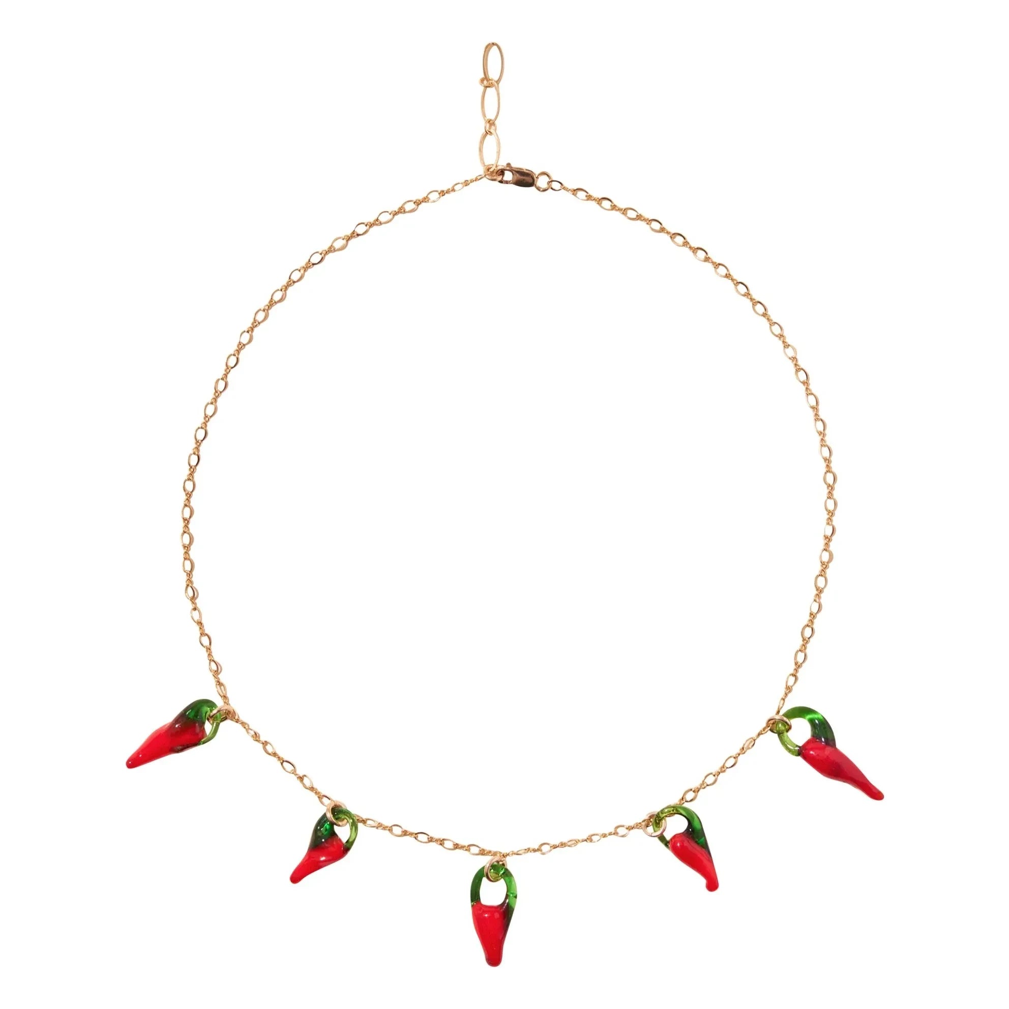 Camille Colette Studio - Collar de chile rojo