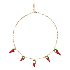 Camille Colette Studio - Collar de chile rojo