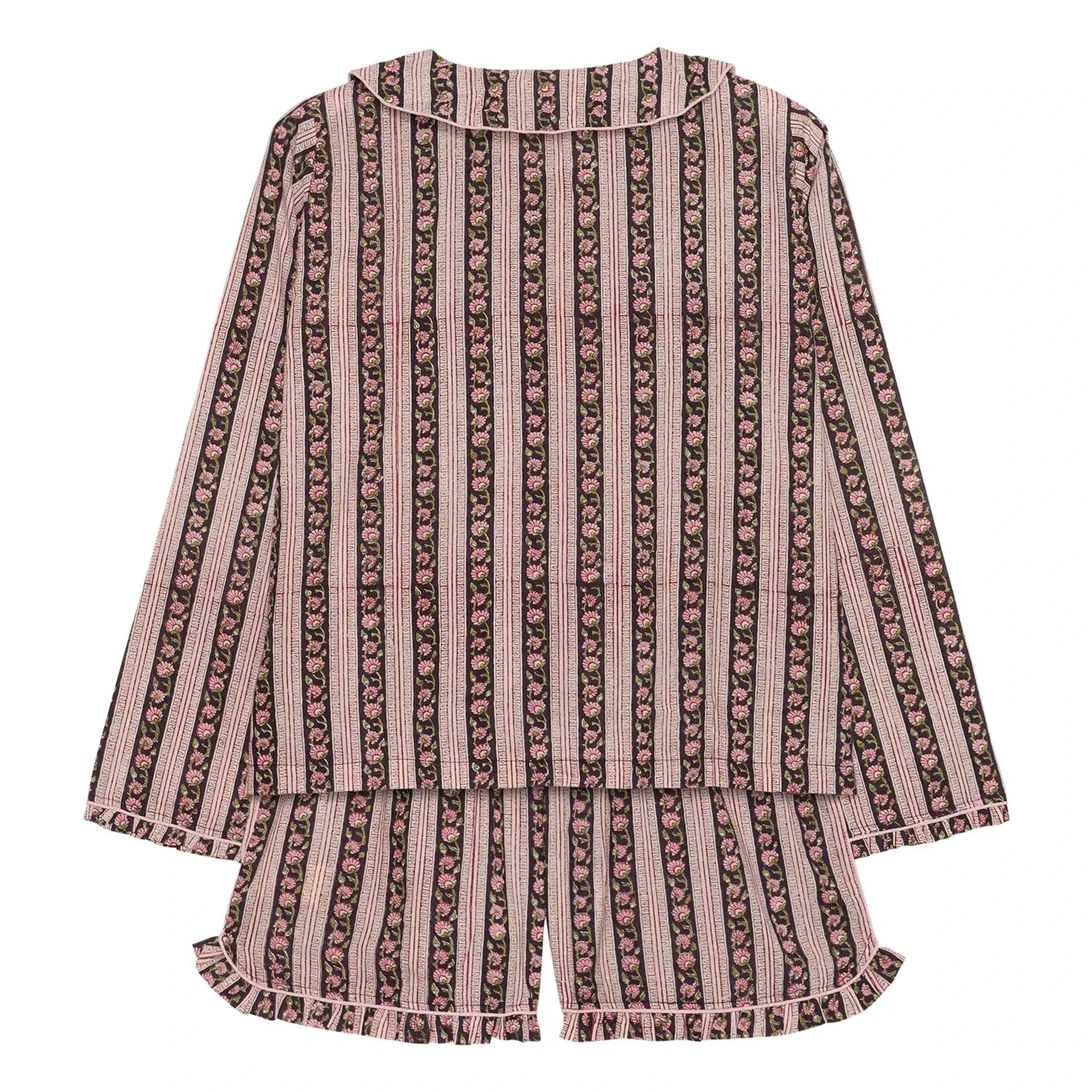 SISSEL EDELBO - Nuvena Çizgili Pijama | Siyah