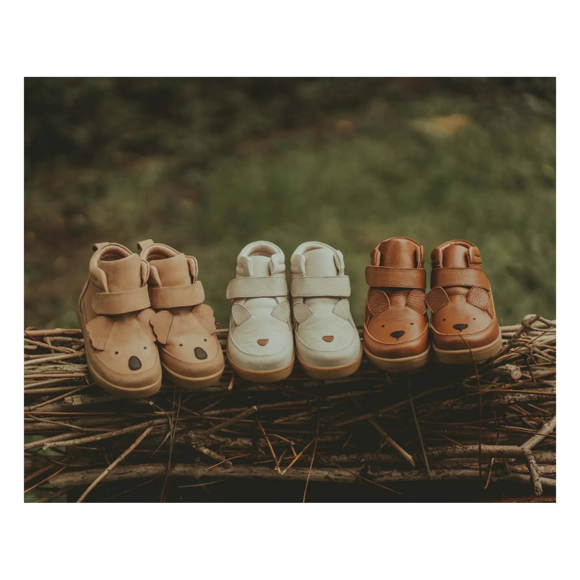 Donsje - Zapatillas deportivas con velcro Mika Bear | Cognac