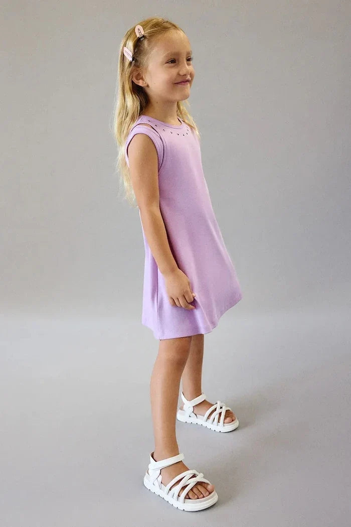 Vestido de algodón para niña Mayoral