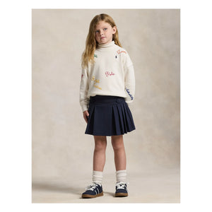 Ralph Lauren - Falda plisada | Azul marino