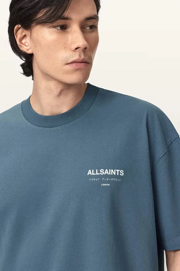 Camiseta extragrande de algodón para hombre AllSaints