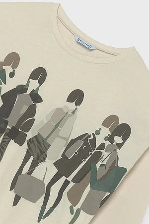 Blusa de manga larga de algodón para niños Mayoral