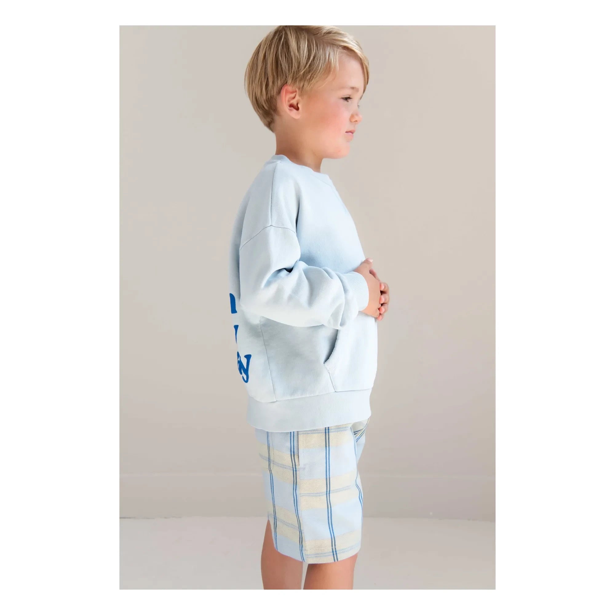 Jenest - Sudadera de algodón orgánico Bo On My Way | Azul claro
