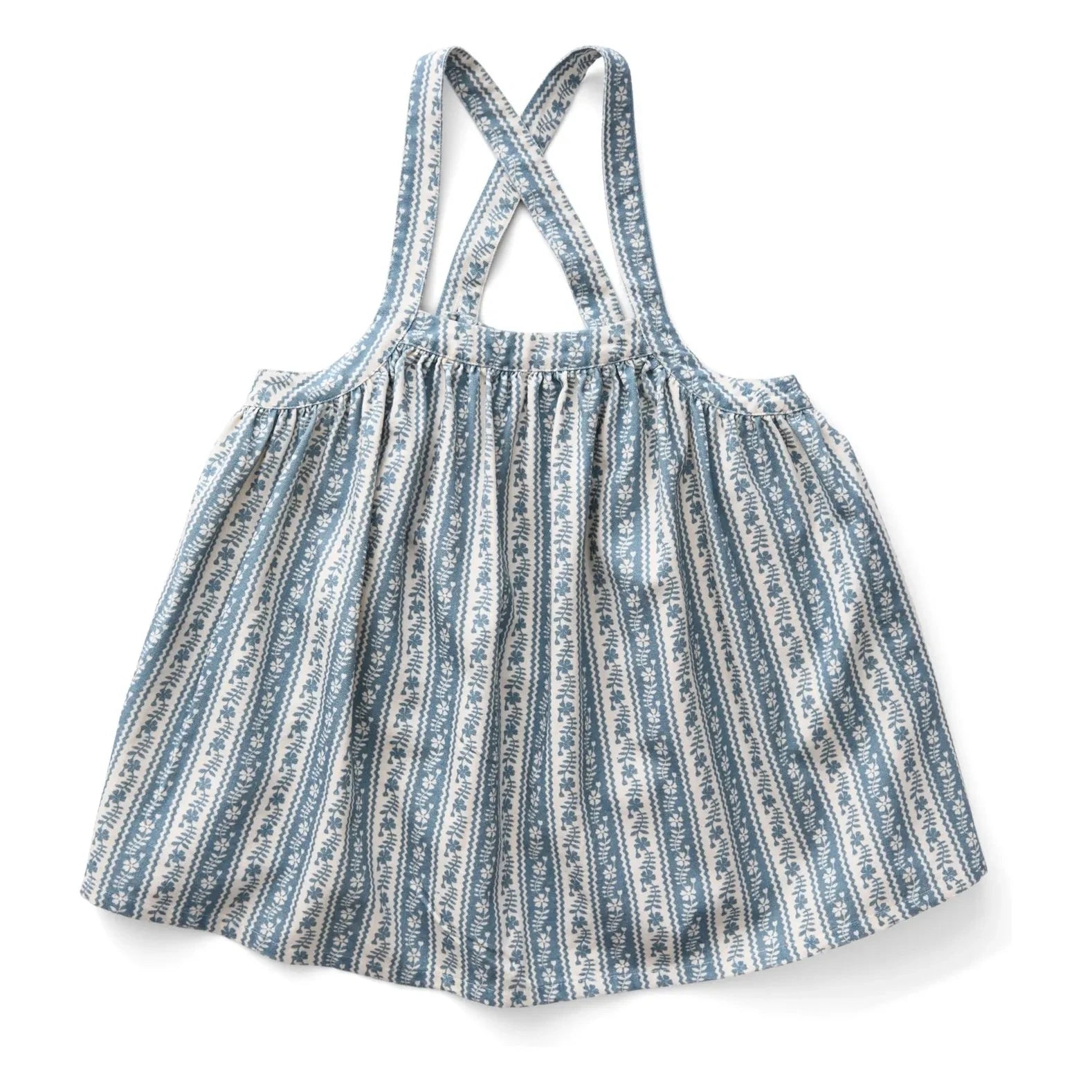Soor Ploom - Vestido Delantal Eloise a Rayas de Algodón Orgánico | Crudo