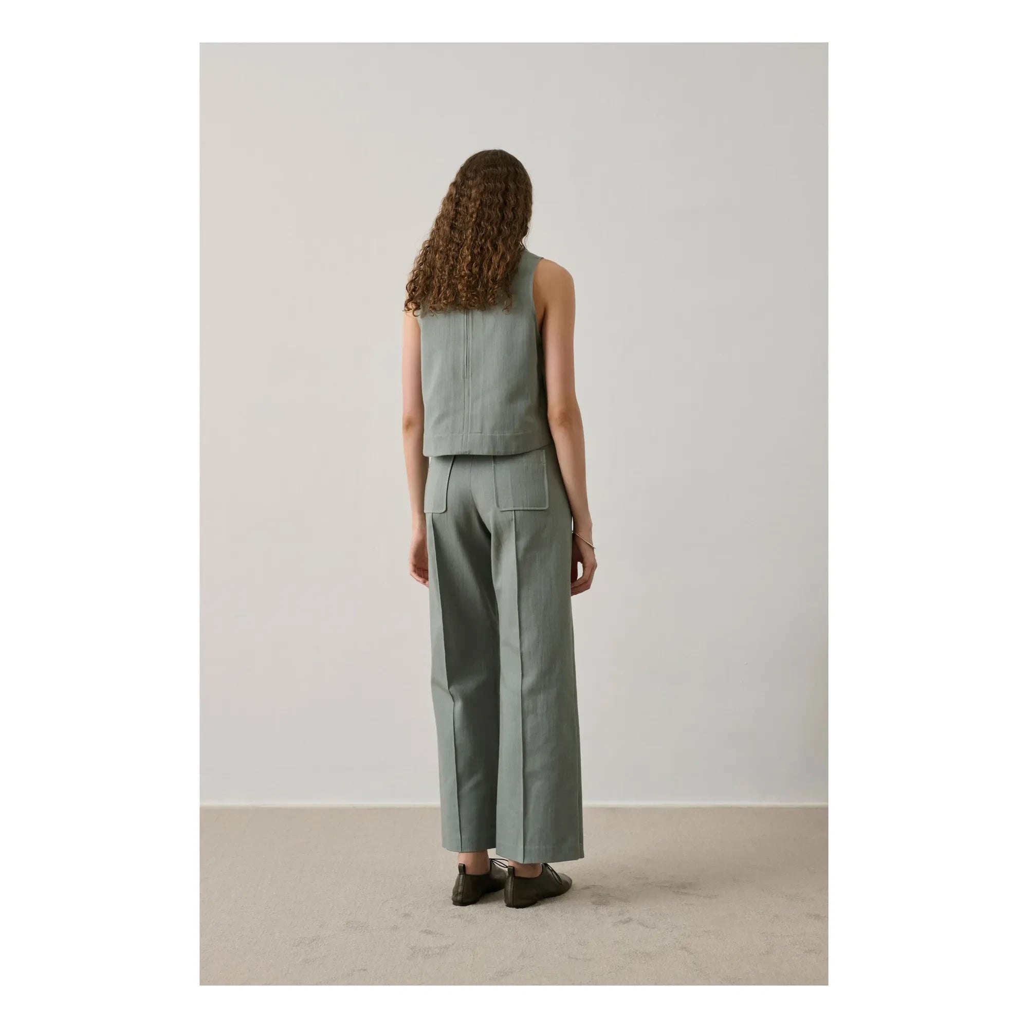 Soeur - Pampa Top de algodón | Agua verde