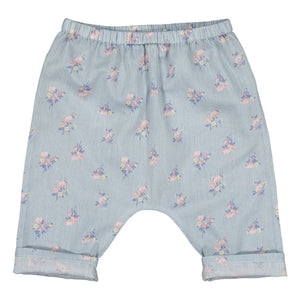 Louis Louise - Pantalones Jungle Bouquets | Azul claro