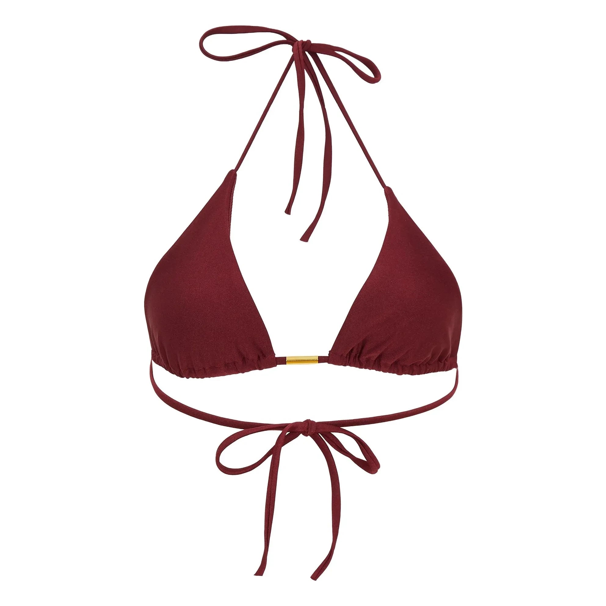 Alma Deia - Top de bikini triángulo Jenny | Burdeos